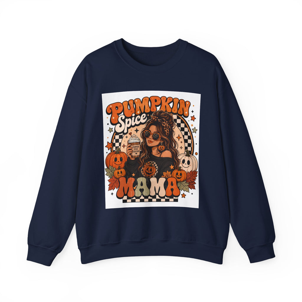 Pumpkin Spice Mama Sweatshirt – Cozy Fall Mom Crewneck