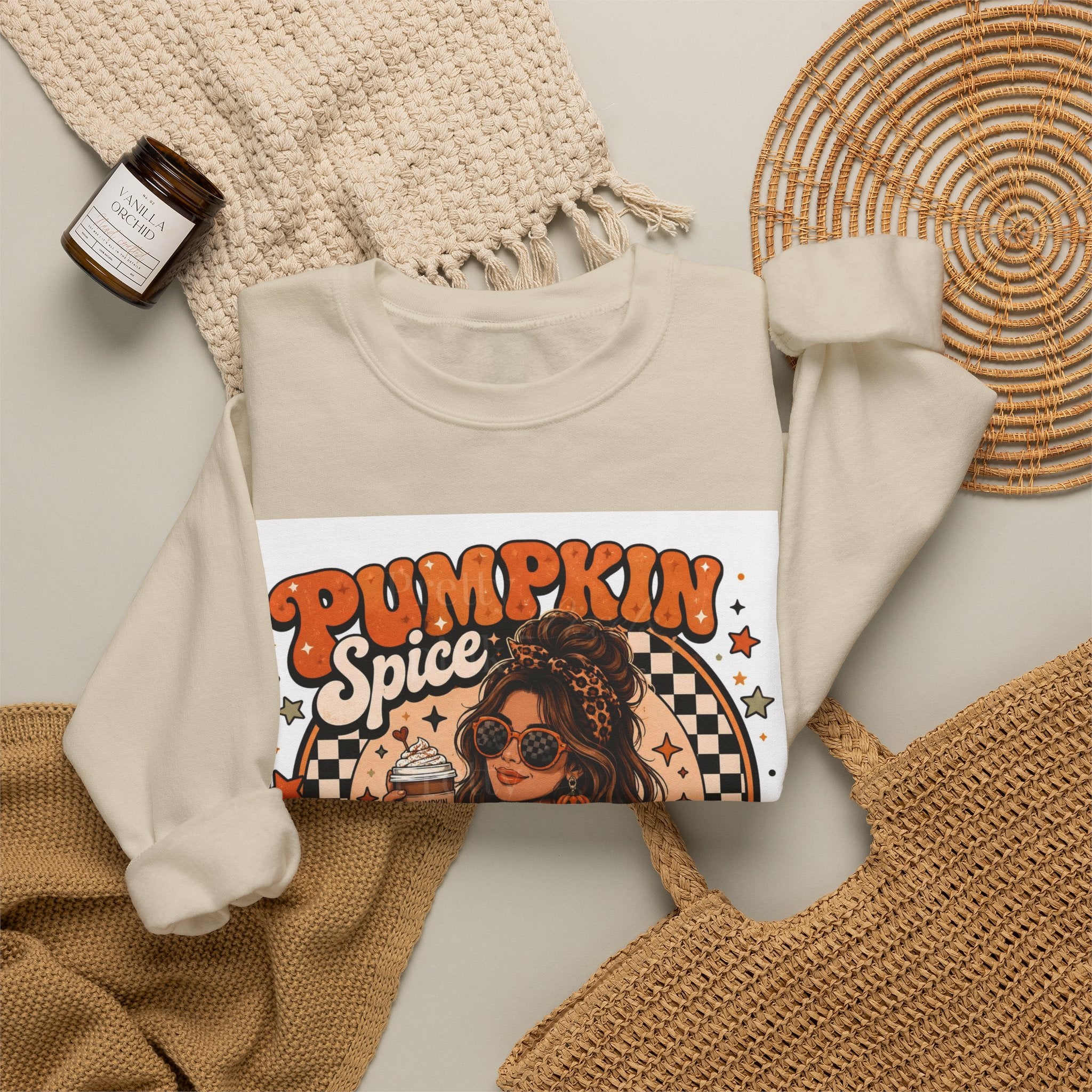 Pumpkin Spice Mama Sweatshirt – Cozy Fall Mom Crewneck