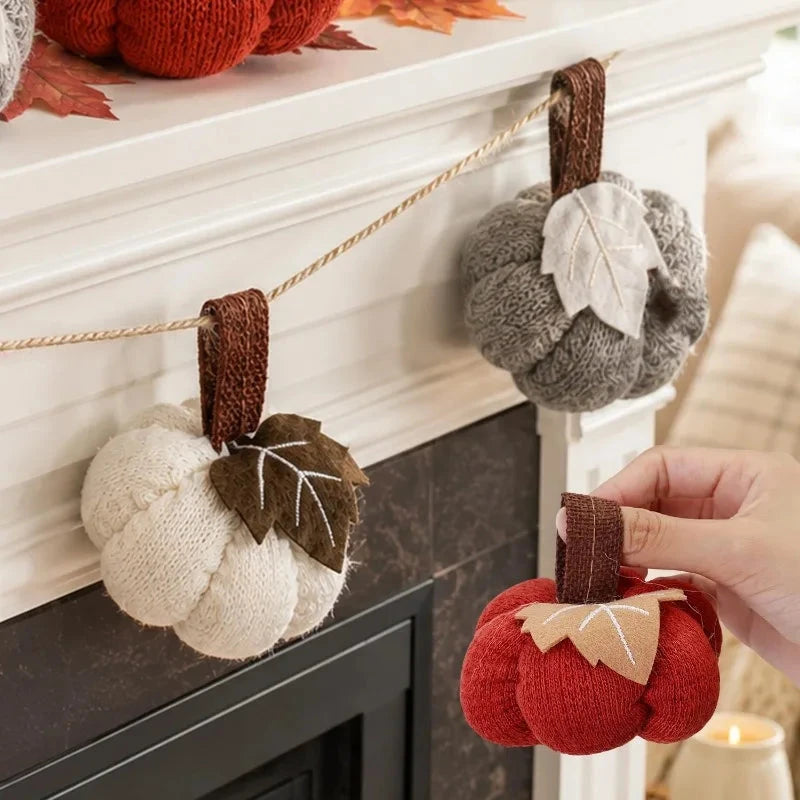 Knitted Pumpkin Decor