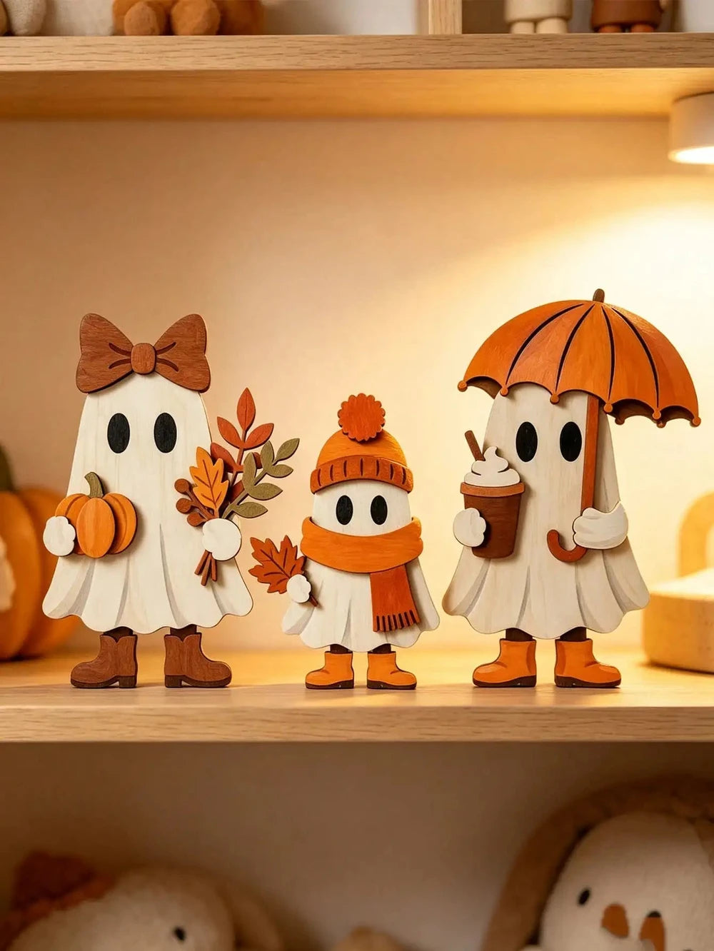 3-piece/set Fall Wooden decorations