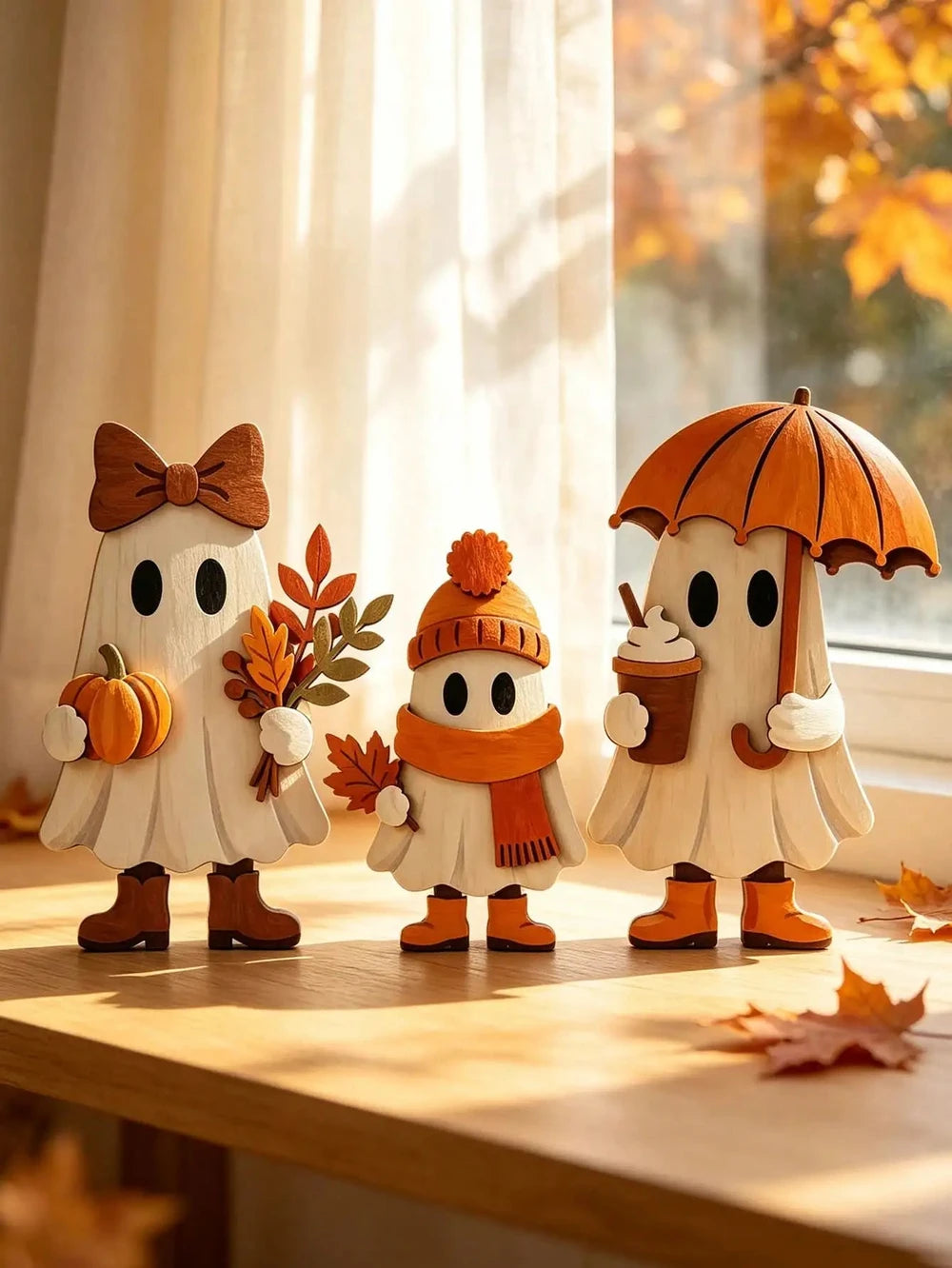3-piece/set Fall Wooden decorations