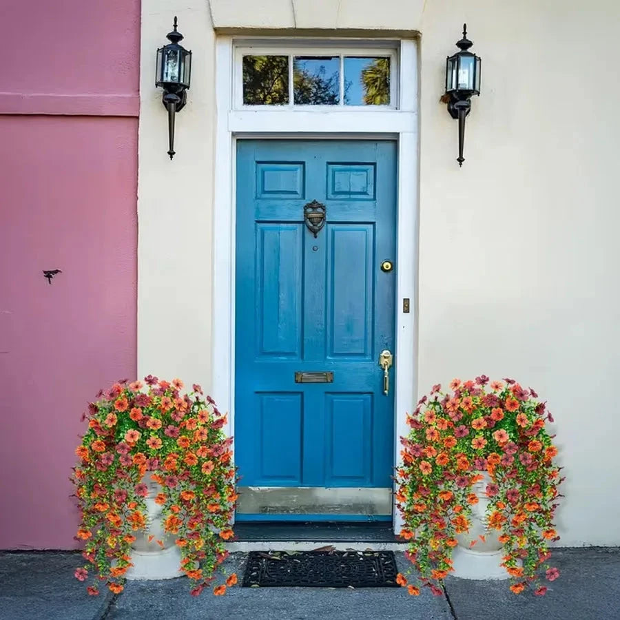 1/4PCS Fall Artificial Hanging Flowers