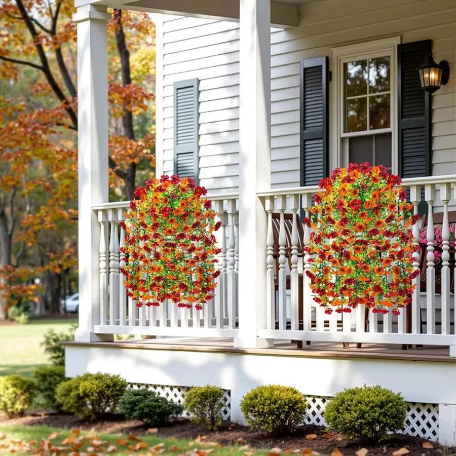 1/4PCS Fall Artificial Hanging Flowers