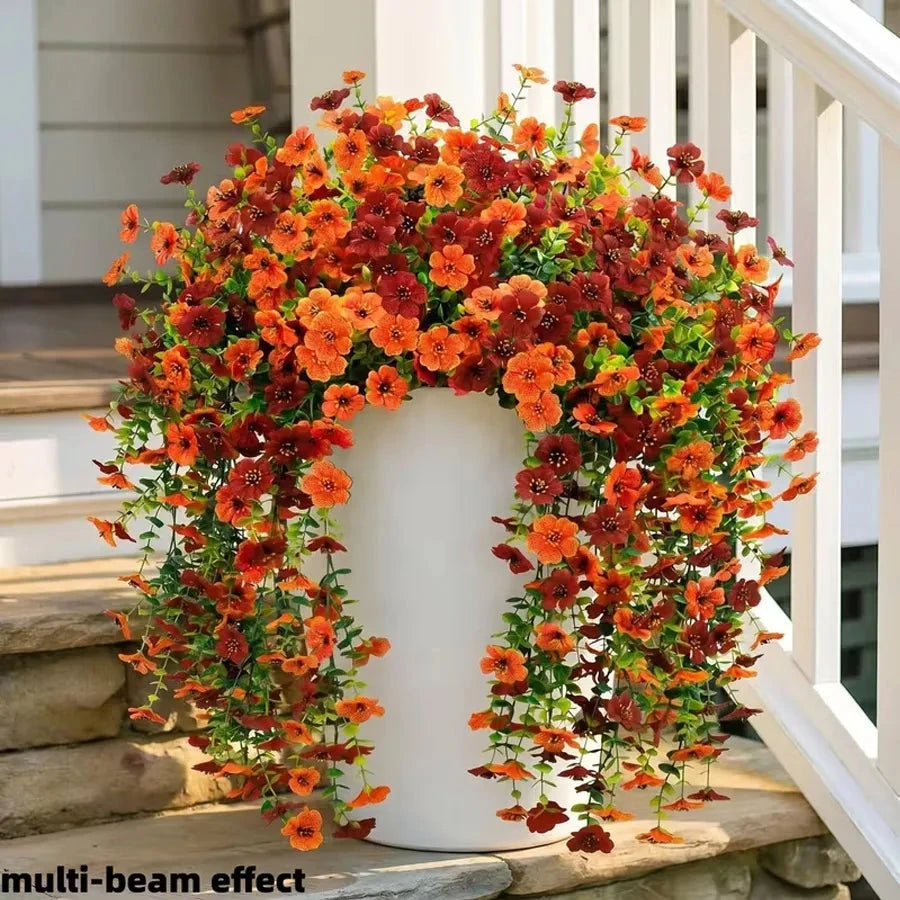 1/4PCS Fall Artificial Hanging Flowers
