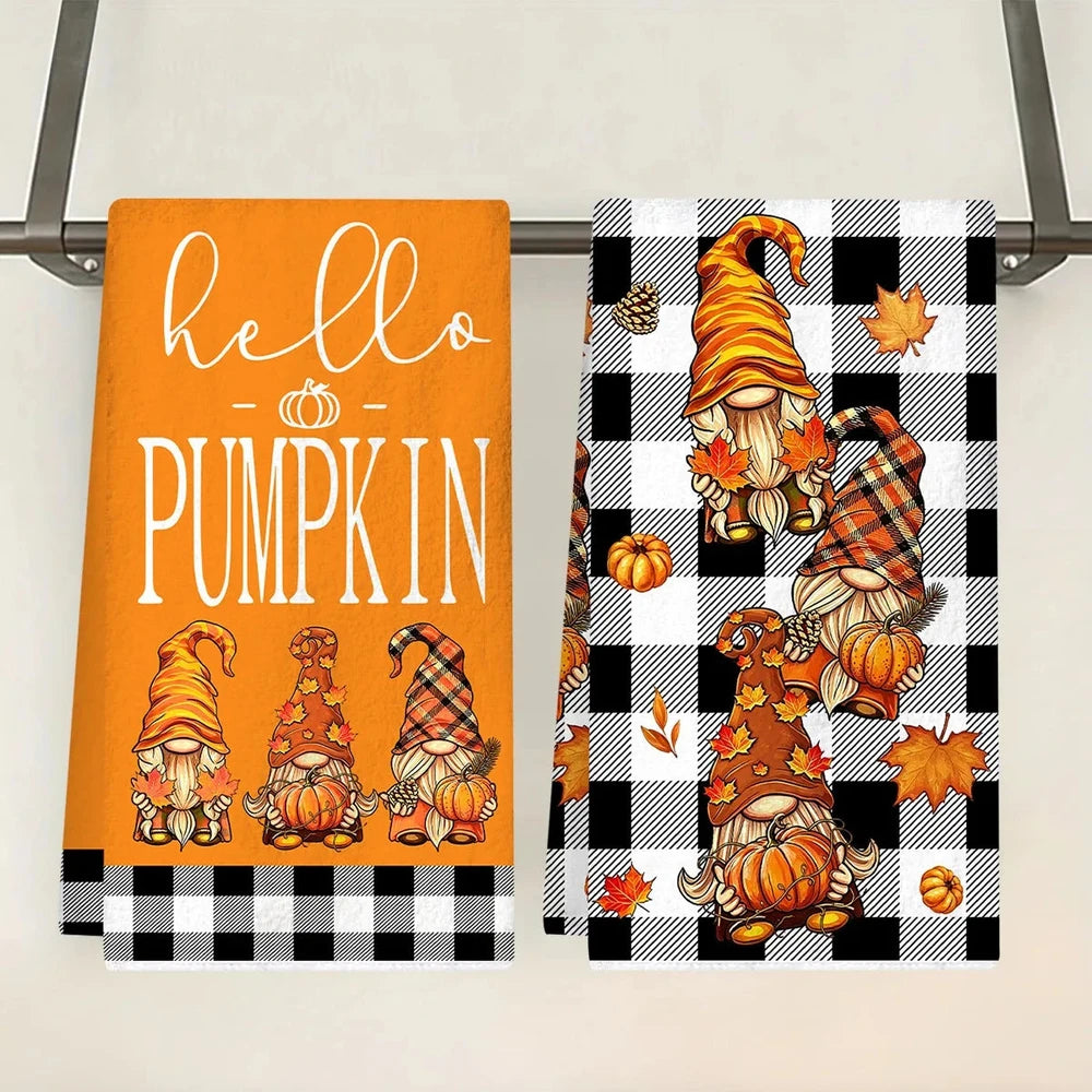 2pcs Halloween/Fall Hand Towels