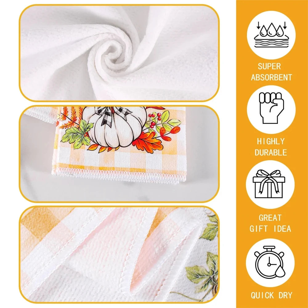 2pcs Halloween/Fall Hand Towels