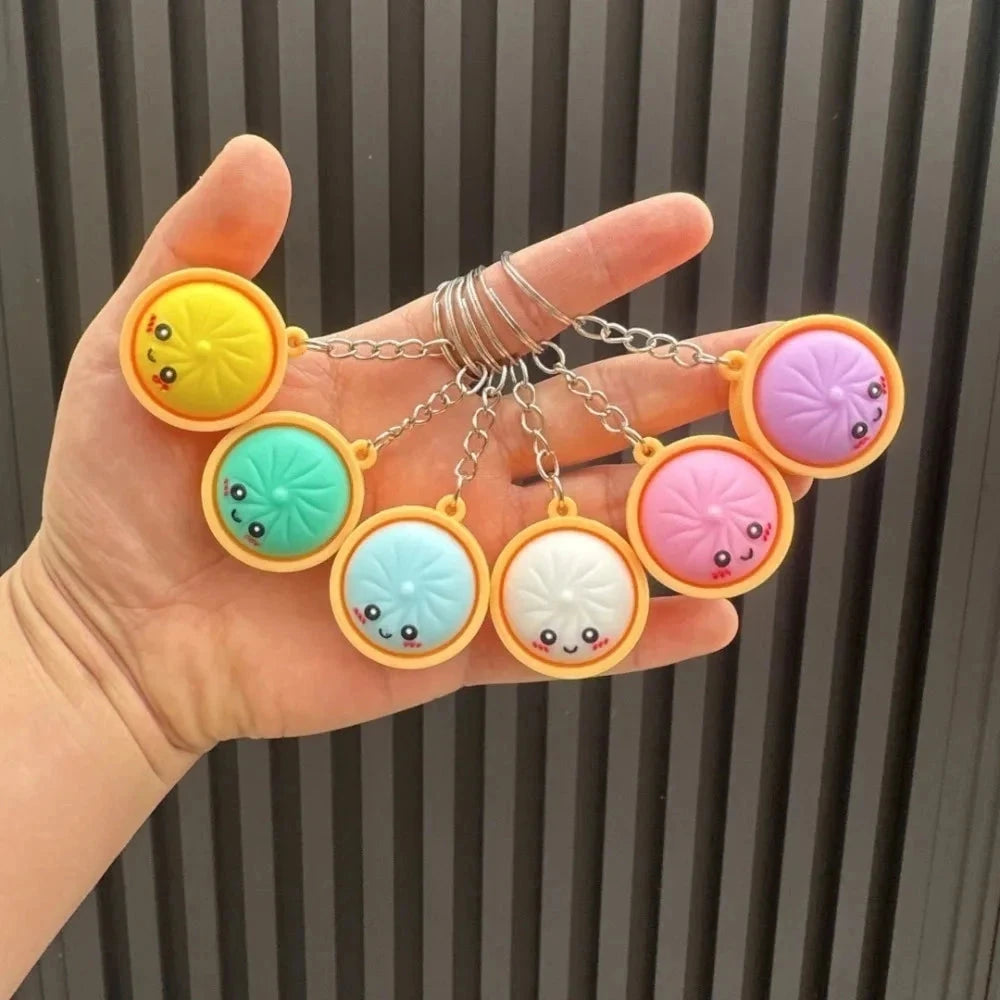 6/12/18/24 Pcs Dumpling Keychains