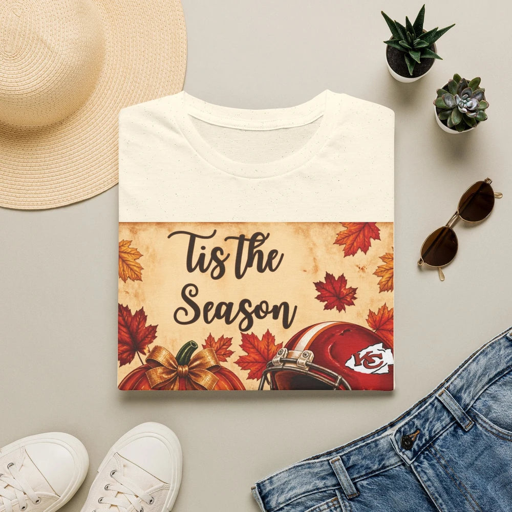 "Tis the Season" Fall Football Pumpkin Tee