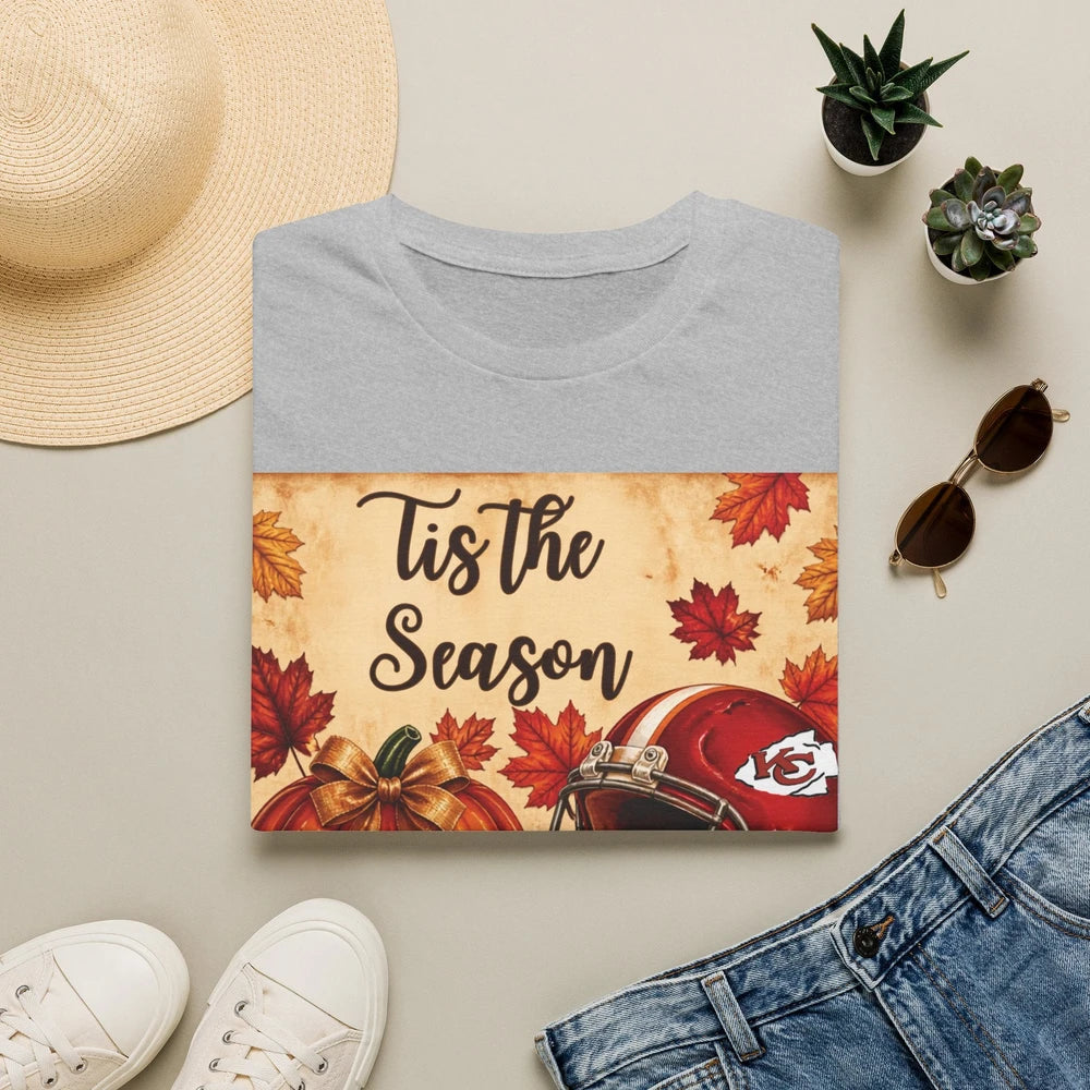 "Tis the Season" Fall Football Pumpkin Tee