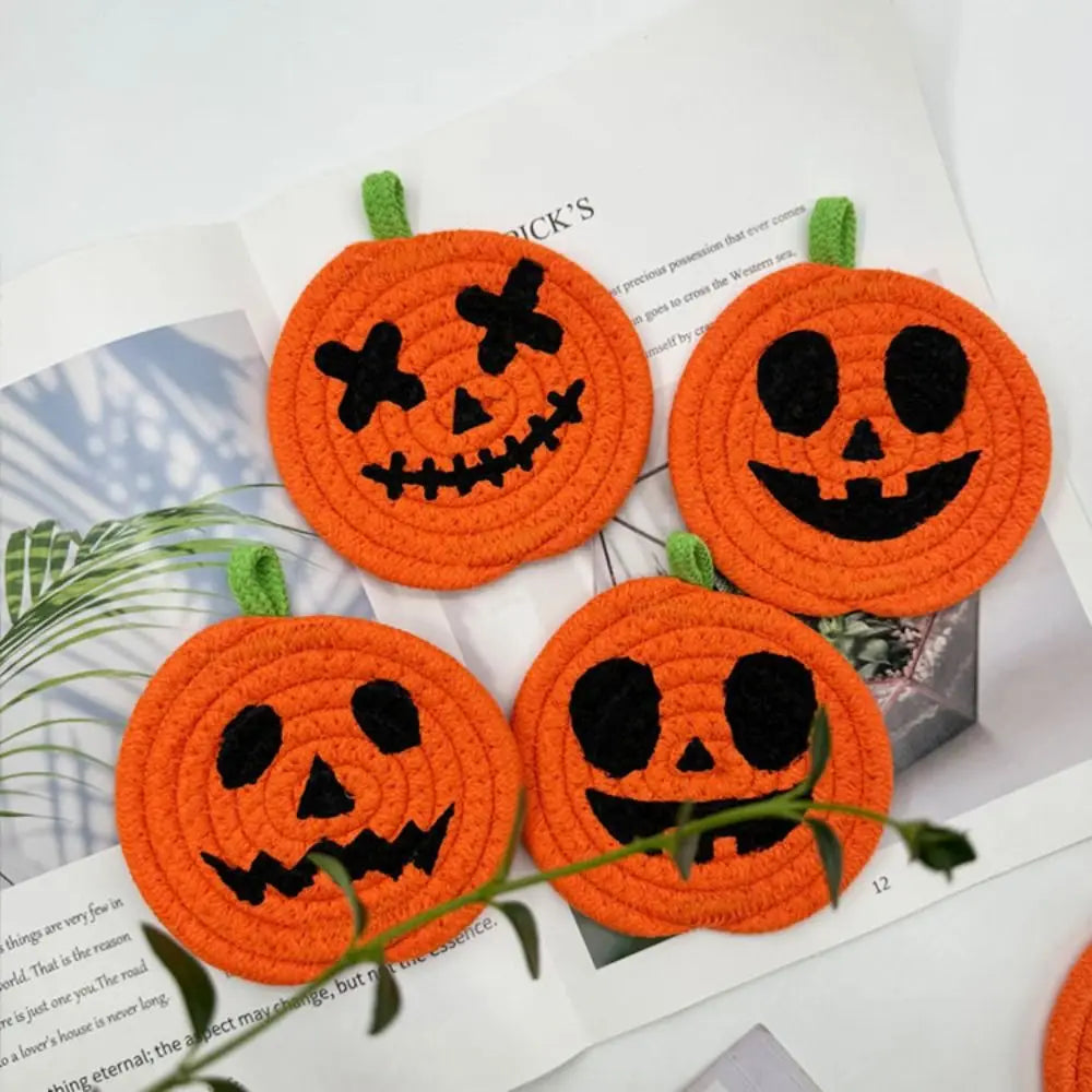 Pumpkin Shaped Coasters
