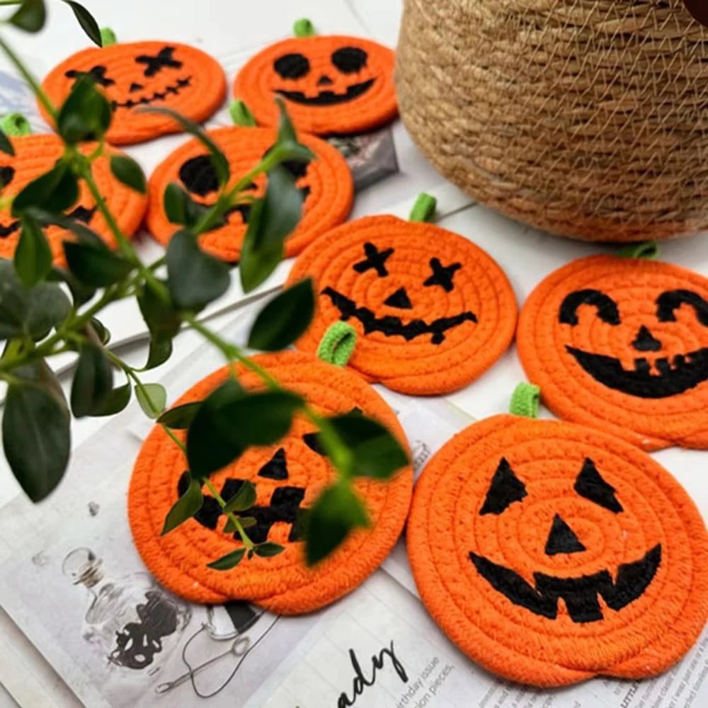 Pumpkin Shaped Coasters