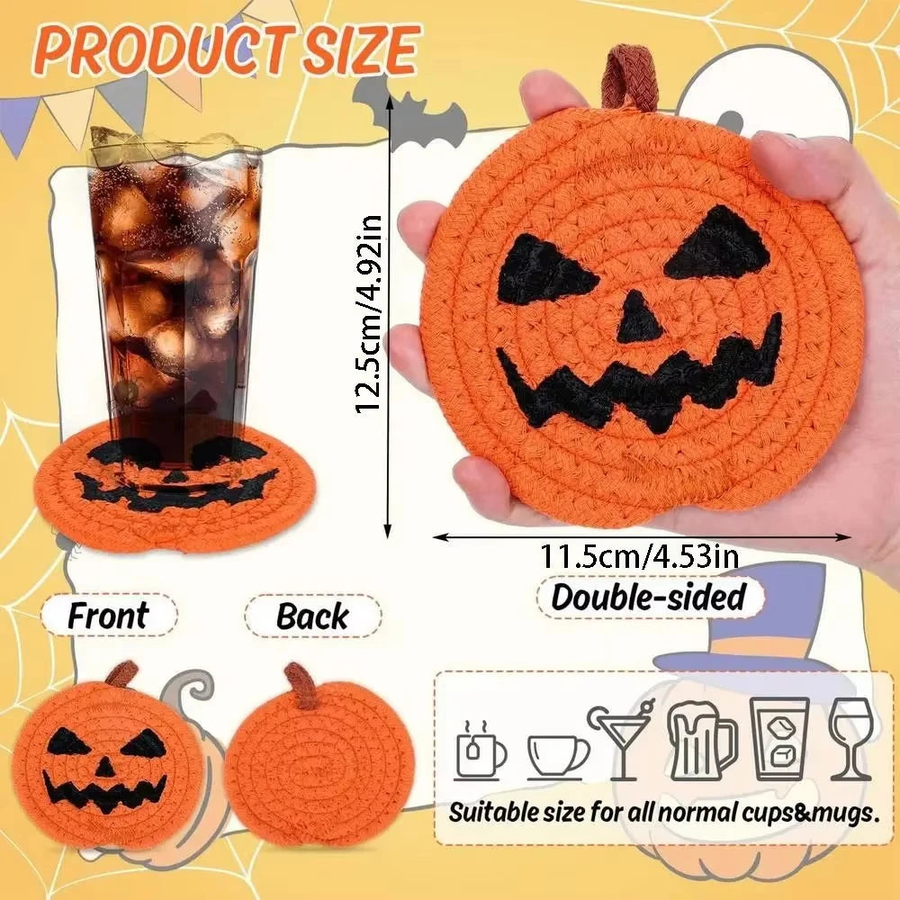 Pumpkin Shaped Coasters