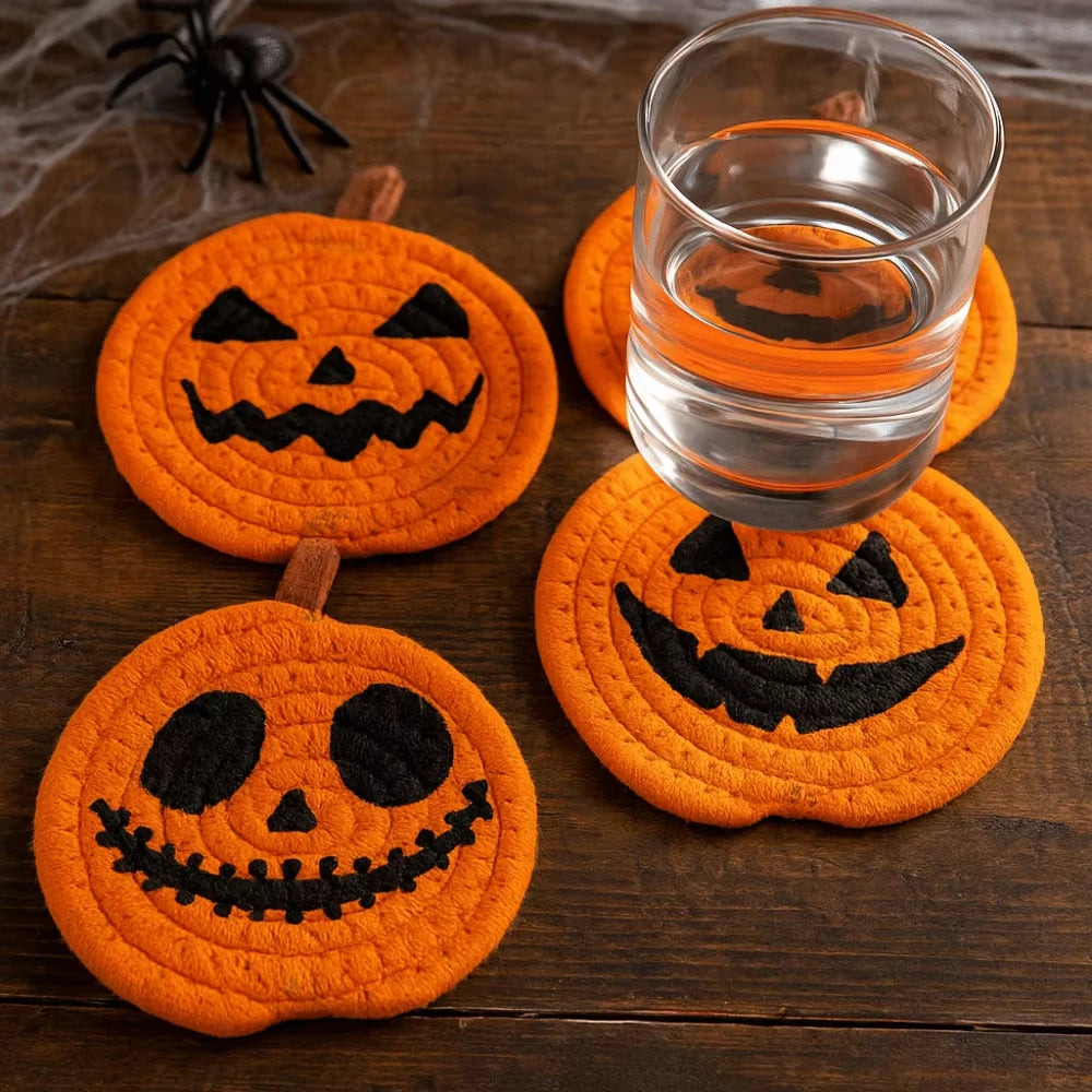 Pumpkin Shaped Coasters